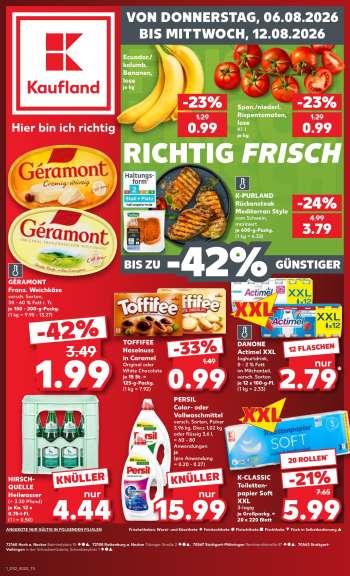 Prospekte Kaufland - 6.08.2026 - 12.08.2026.