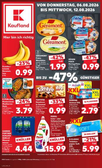 Prospekte Kaufland - 6.08.2026 - 12.08.2026.