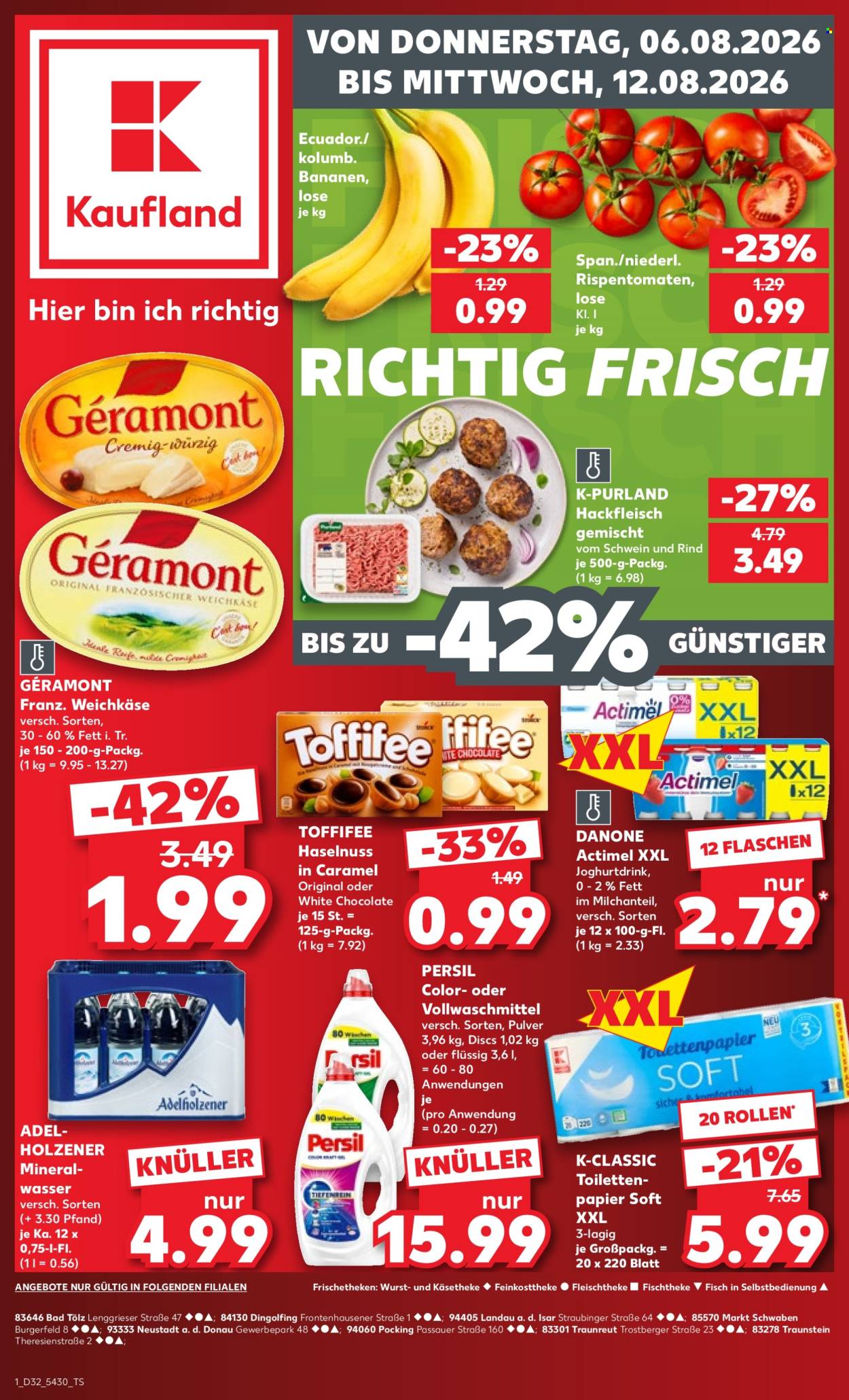 Kaufland Prospekte  - 6.08.2026 - 12.08.2026. Seite 1