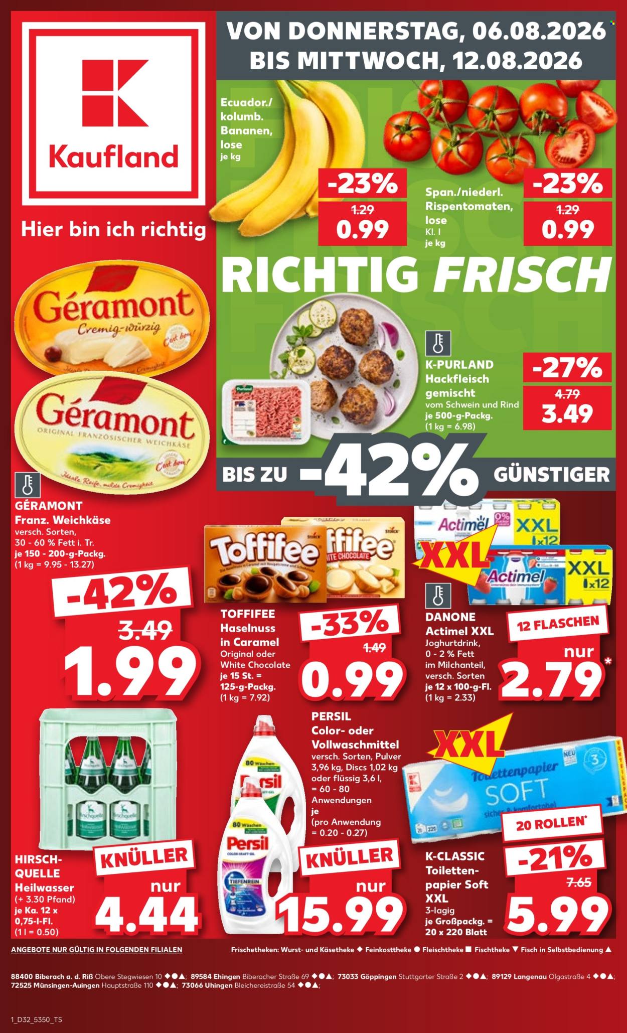 Kaufland Prospekte  - 6.08.2026 - 12.08.2026. Seite 1