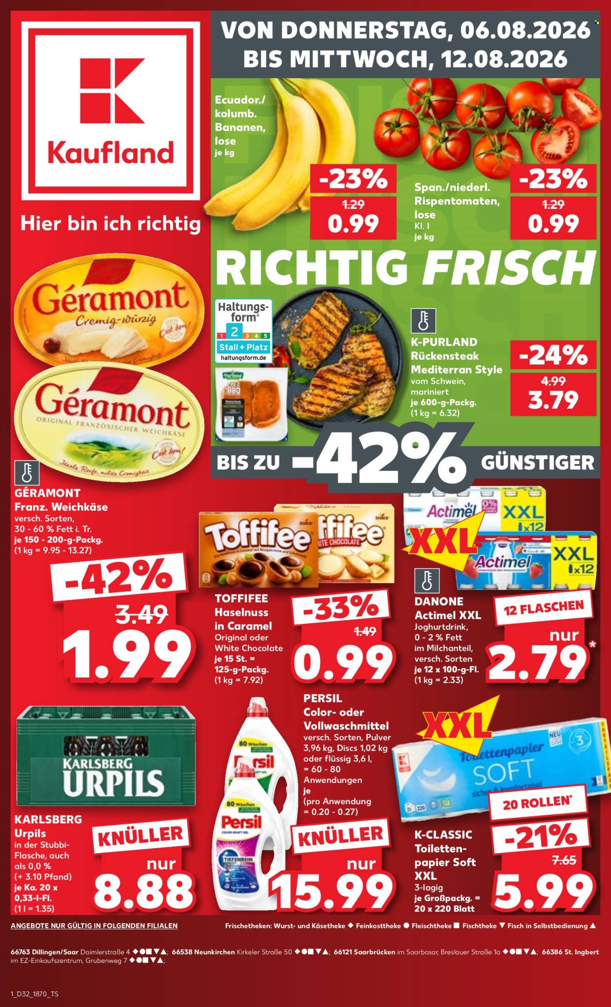Kaufland Prospekte  - 6.08.2026 - 12.08.2026. Seite 1