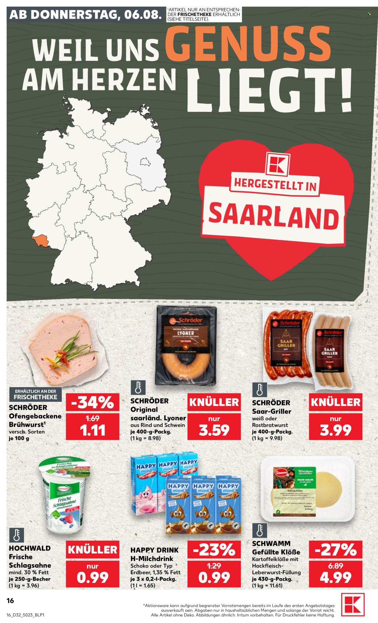 Kaufland Prospekte  - 6.08.2026 - 12.08.2026. Seite 16