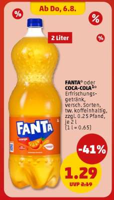 FANTA oder COCA-COLA