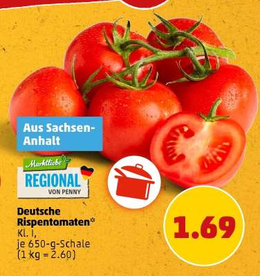 Deutsche Rispentomaten