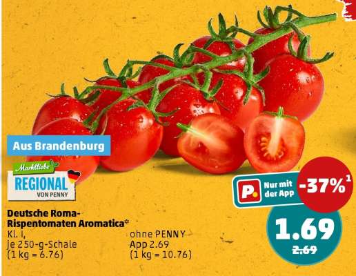 Deutsche Roma-Rispentomaten Aromatica