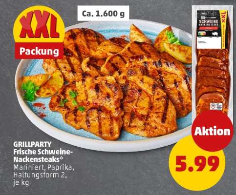 GRILLPARTY Frische Schweine-Nackensteaks