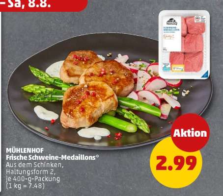 MÜHLENHOF Frische Schweine-Medaillons