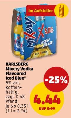 KARLSBERG Mixery Vodka Flavoured Iced Blue