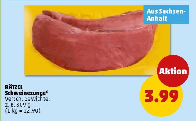 RÄTZEL Schweinezunge