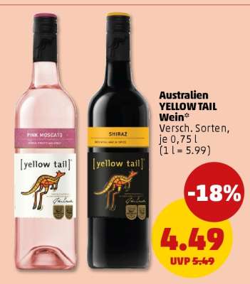Australien yellow tail Wein