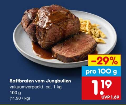 Saftbraten vom Jungbullen