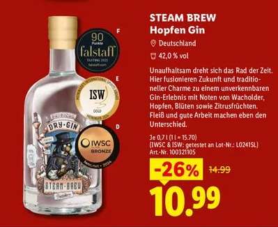 Steam Brew Hopfen Gin