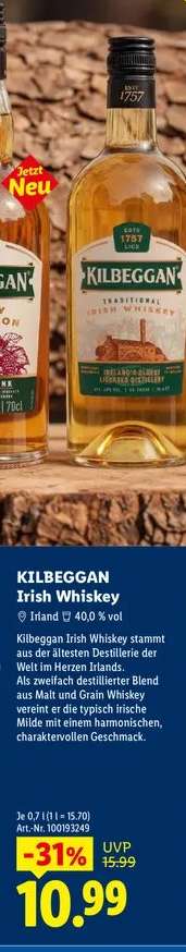 KILBEGGAN Irish Whiskey
