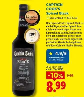CAPTAIN COOK’S Spiced Black
