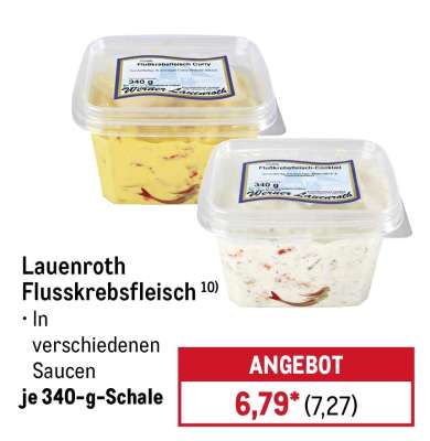 Lauenroth Flusskrebsfleisch