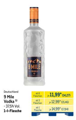 9 MILE Vodka