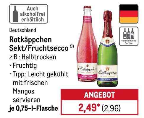 Rotkäppchen Sekt/Fruchtsecco