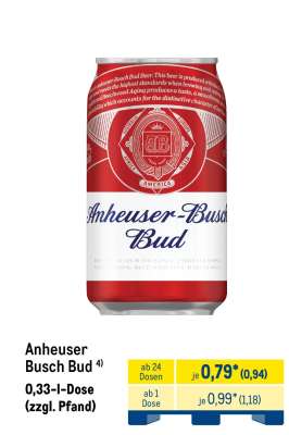 ANHEUSER-BUSCH BUD