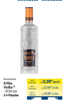 9 MILE Vodka
