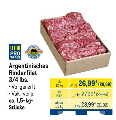 Argentinisches Rinderfilet