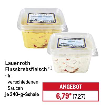 Lauenroth Flusskrebsfleisch