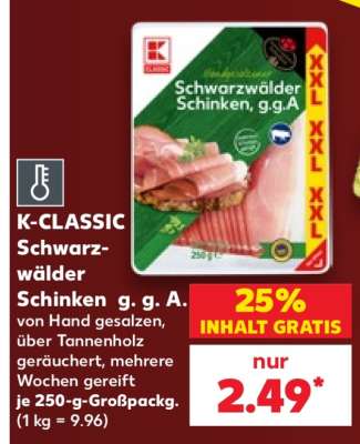 K-CLASSIC Schwarzwälder Schinken g. g. A.