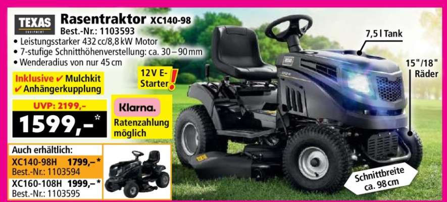 Rasentraktor XC140-98