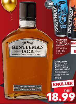 JACK DANIEL'S Gentleman Jack Double Mellowed Tennessee Whiskey