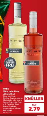 BREE Wein oder Free Alkoholfrei