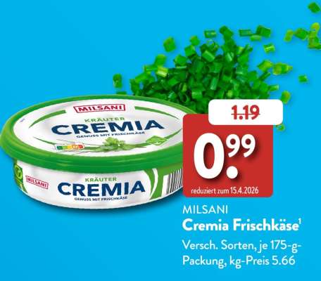 MILSANI Cremia Frischkäse