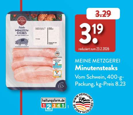 MEINE METZGEREI Minutensteaks
