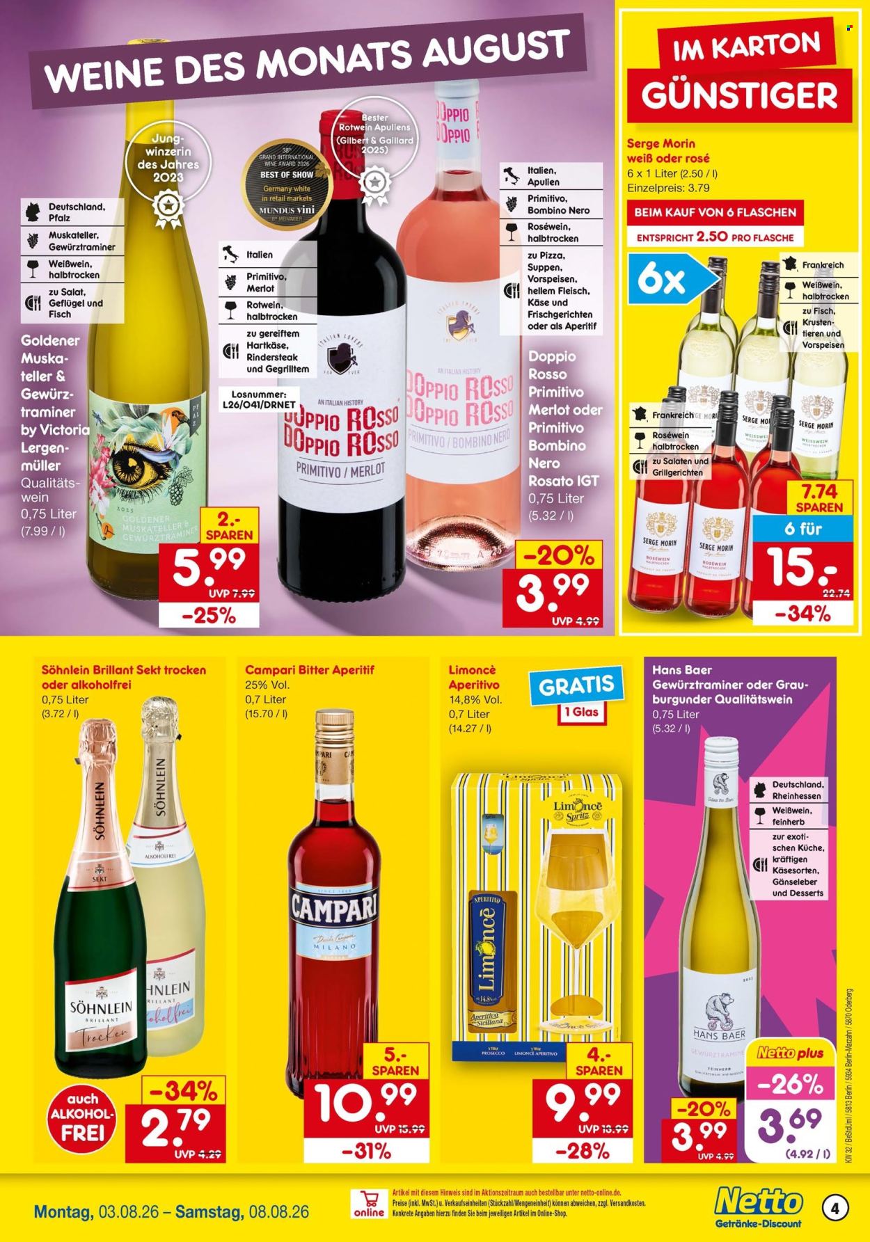 Leták Netto Marken-Discount - 3.8.2026 - 8.8.2026. Strana 4
