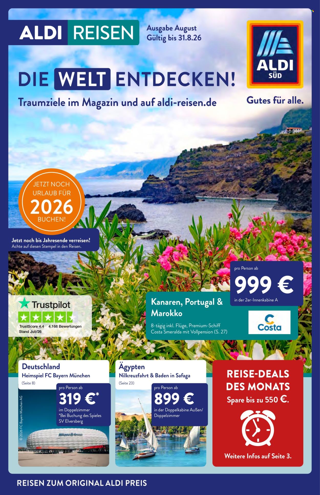 ALDI SÜD Prospekte  - 1.08.2026 - 31.08.2026. Seite 1