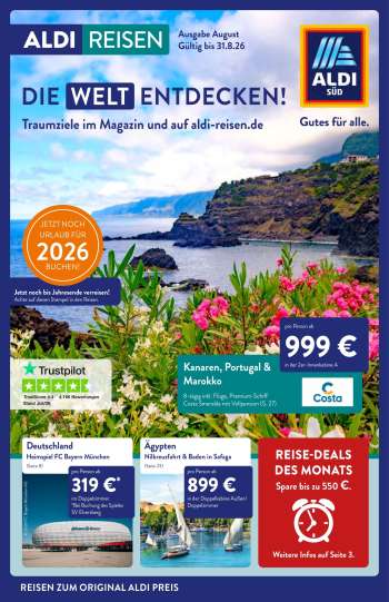 Prospekte ALDI SÜD - 1.08.2026 - 31.08.2026.