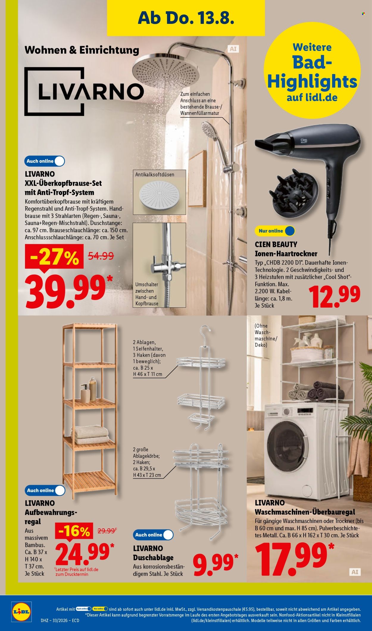 Lidl Prospekte  - 10.08.2026 - 15.08.2026. Seite 52