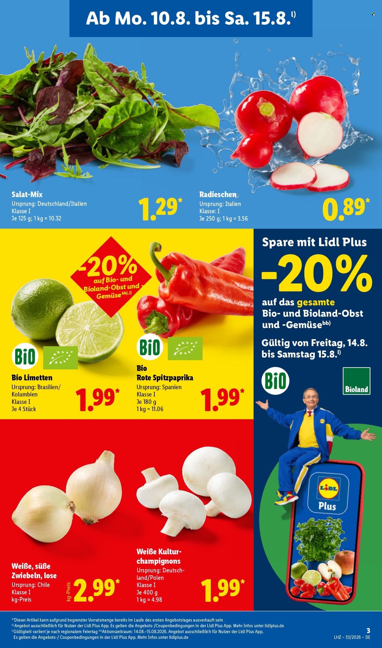 Lidl Prospekte  - 10.08.2026 - 15.08.2026. Seite 3