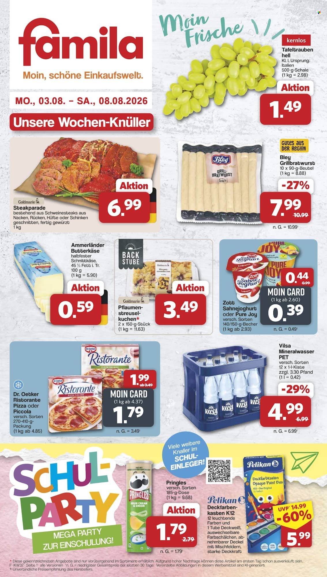 famila Prospekte  - 3.08.2026 - 8.08.2026. Seite 1