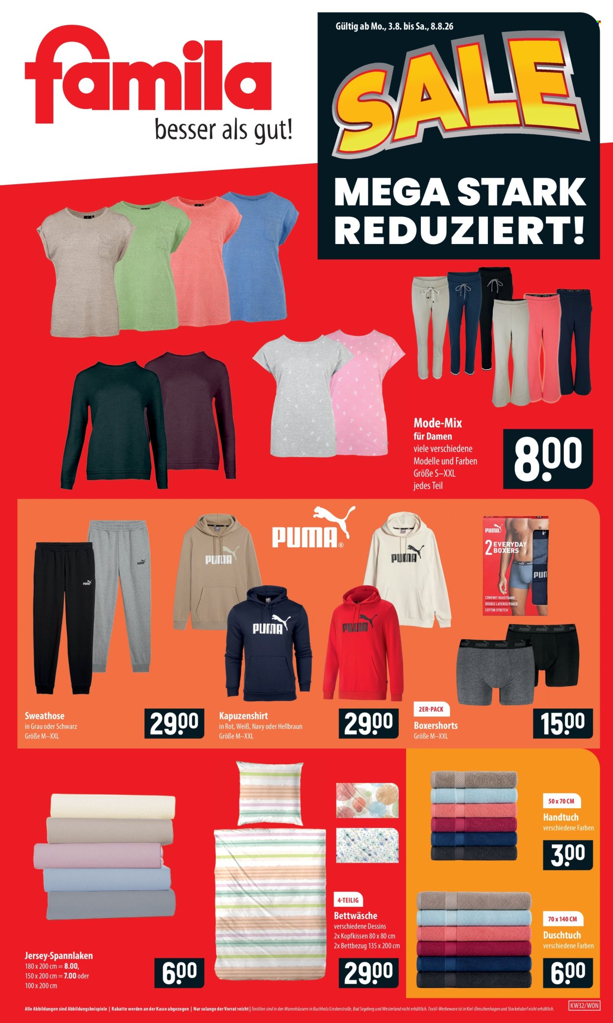famila Prospekte  - 3.08.2026 - 8.08.2026. Seite 1