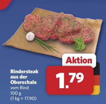 Rindersteak aus der Oberschale