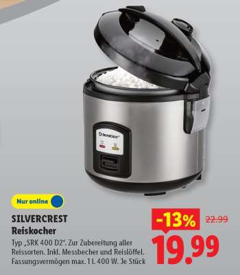 SILVERCREST Reiskocher