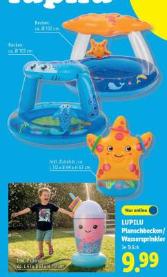 LUPILU Planschbecken/Wassersprinkler