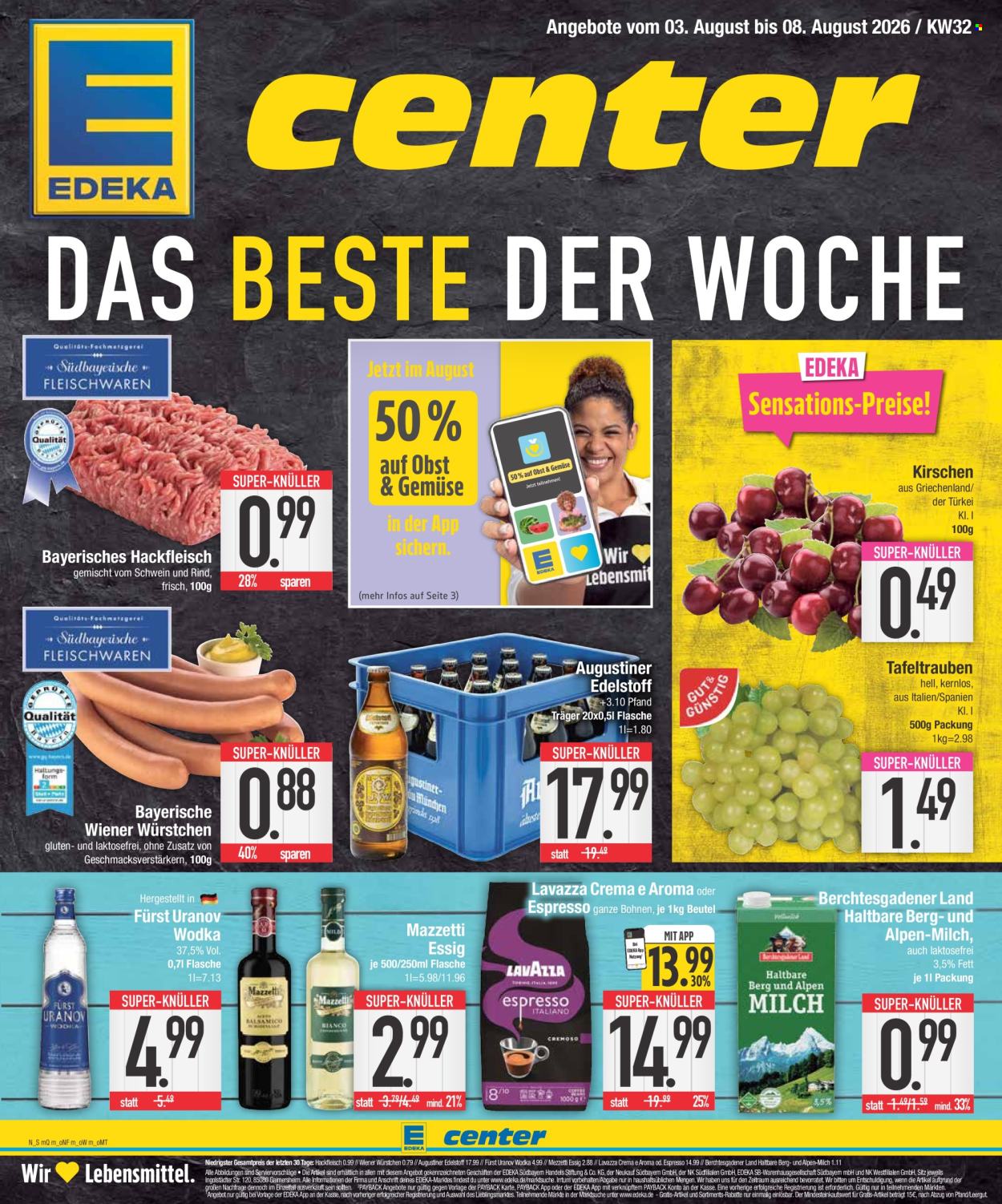 Edeka Prospekte  - 3.08.2026 - 8.08.2026. Seite 1