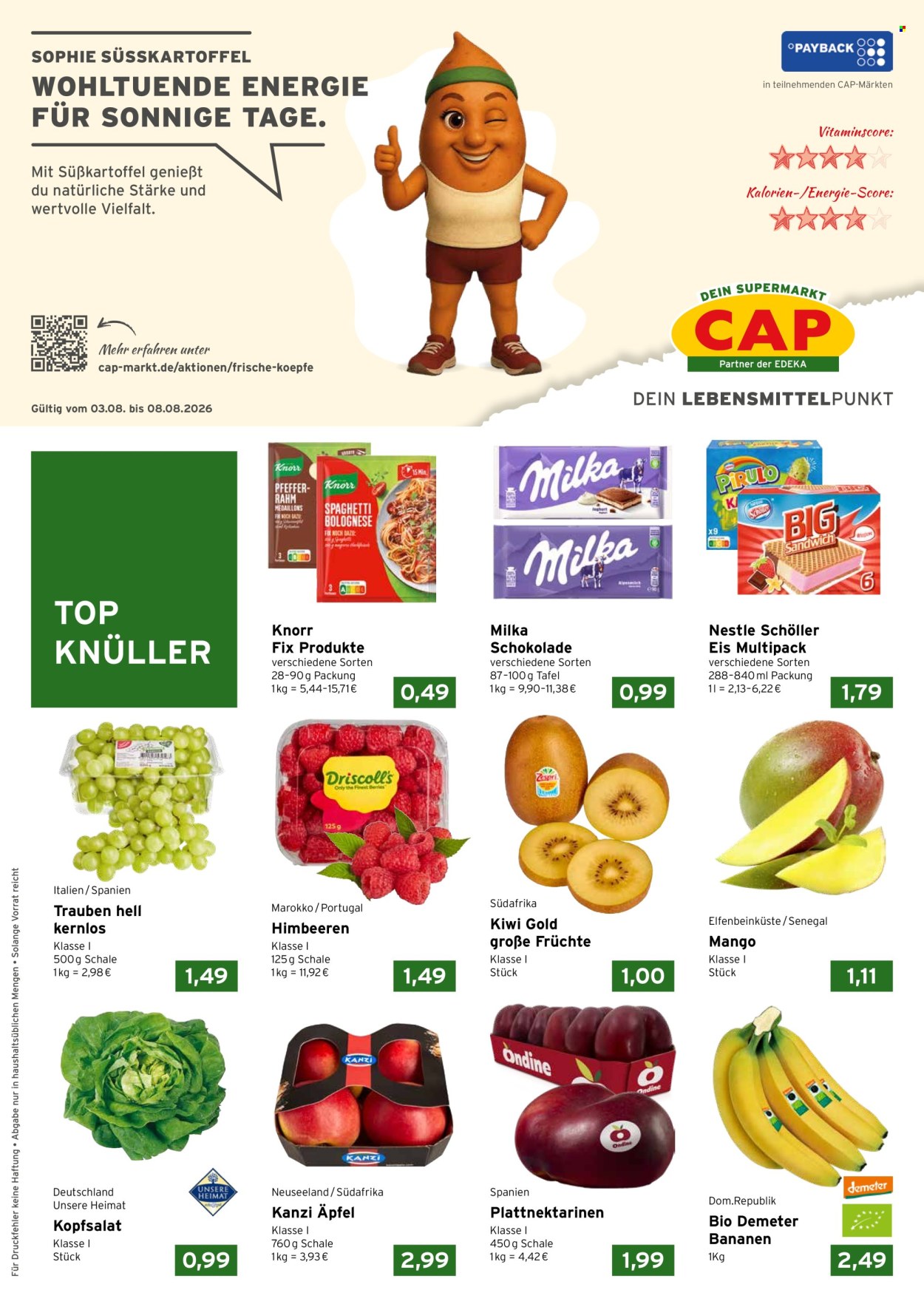 CAP-Markt Prospekte  - 3.08.2026 - 8.08.2026. Seite 1