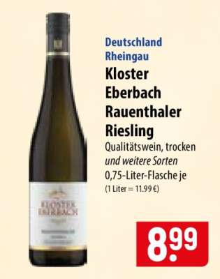 Kloster Eberbach Rauenhaler Riesling