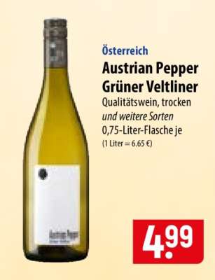 Austrian Pepper Grüner Veltliner