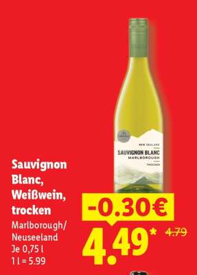 Sauvignon Blanc, Weißwein, trocken