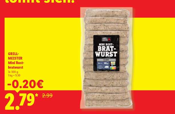 GRILL- MEISTER Mini Rost- bratwurst