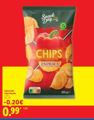 Snack Day Chips Paprika