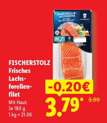 Fischerstolz Frisches Lachsforellenfilet