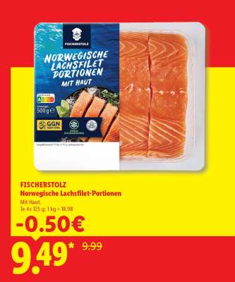 Norwegische Lachsfilet-Portionen